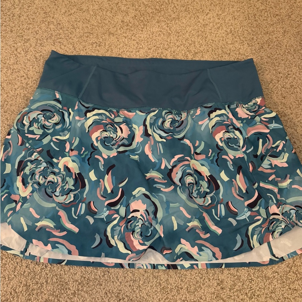Athleta Run With It Skort - Floral Boreal